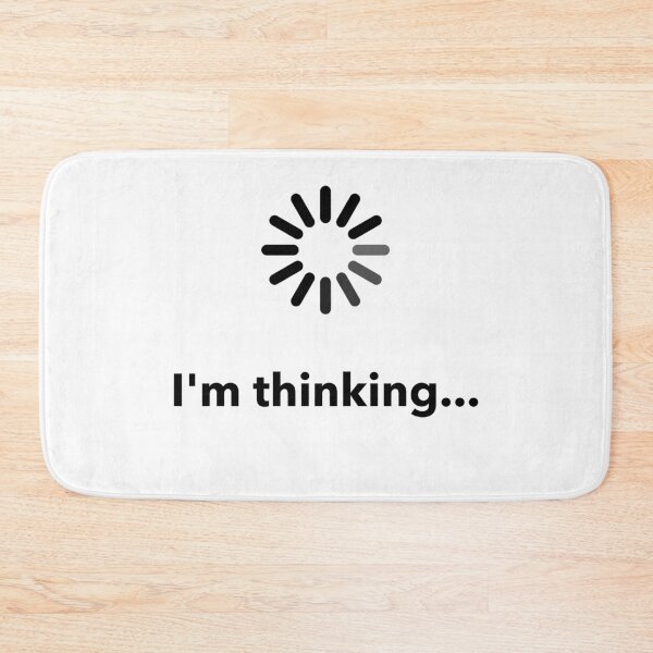 Item preview, Men's I'm Thinking Funny Buffering Processing Graphic stylish vintage designed and sold by DOM-Shop.