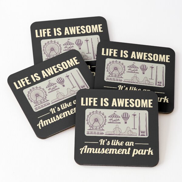 Item preview, Roller Coaster Amusement Park Funny Saying designed and sold by TastefulTees.