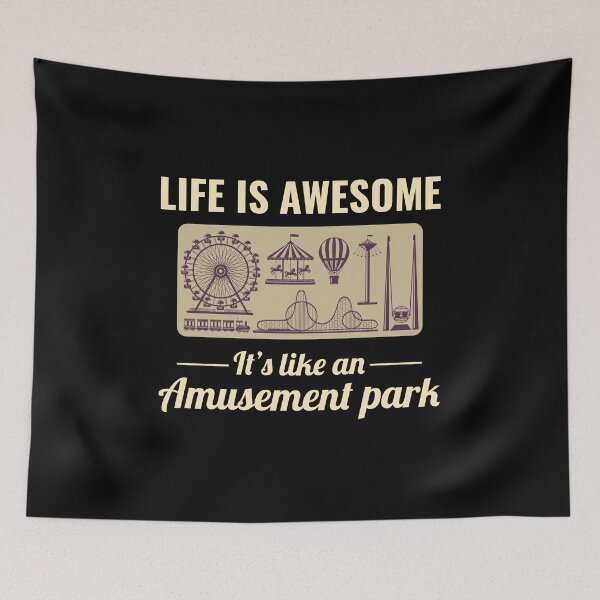 Item preview, Roller Coaster Amusement Park Funny Saying designed and sold by TastefulTees.