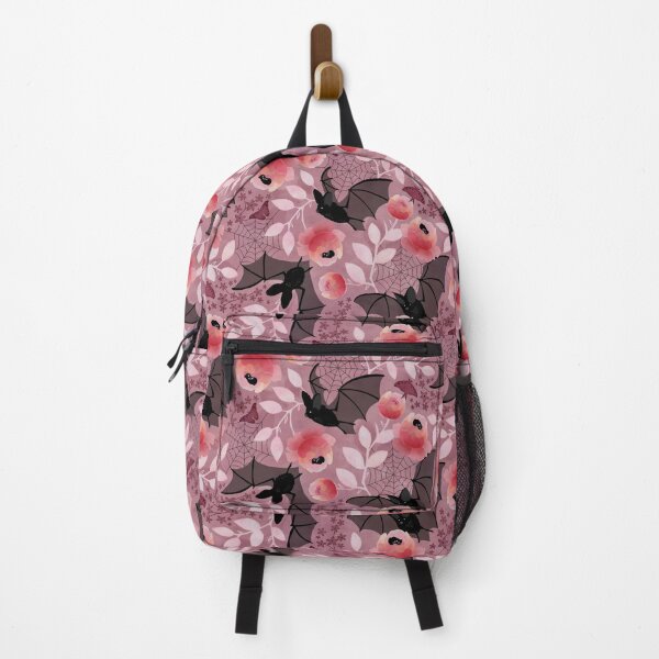 Item preview, Pastel bat floral pink designed and sold by adenaJ.