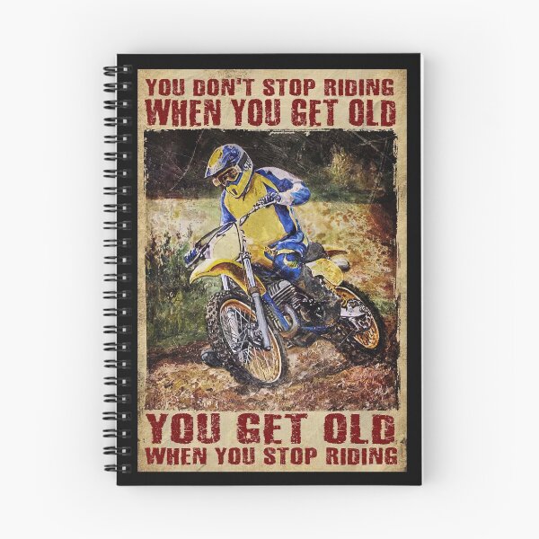 Item preview, You Don't Stop Riding When You Get Old - Men Dirt bike Racing Poster Gift designed and sold by SockaArt1.