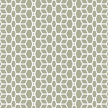 Imagen de la obra Green and White Tessellation Line Pattern 4 Coordinates w/ PPG 2022 Color of the Year Olive Sprig PPG1125-4 - Colour Trends - Hue - Shade de ColorOfTheYears