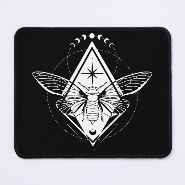 Item preview, Monochromatic Cicada | Esoteric Bug Aesthetically designed and sold by Edgy--Girl.