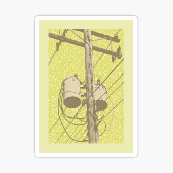 "POWER POLE" Sticker for Sale by universeedesign Redbubble