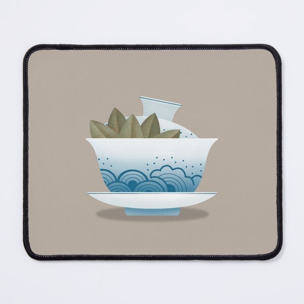 Item preview, Gaiwan with green tea leaves. A set for traditional Chinese tea drinking Pin Cha. designed and sold by NLobes.