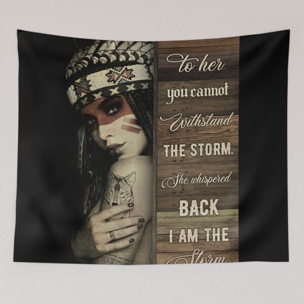 Item preview, Native american she whispered back i am the storm designed and sold by chinulove.