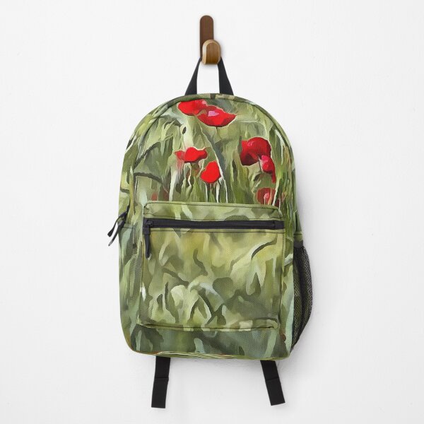 Item preview, Wheatfield Poppy Landscape Acrylic Art designed and sold by taiche.