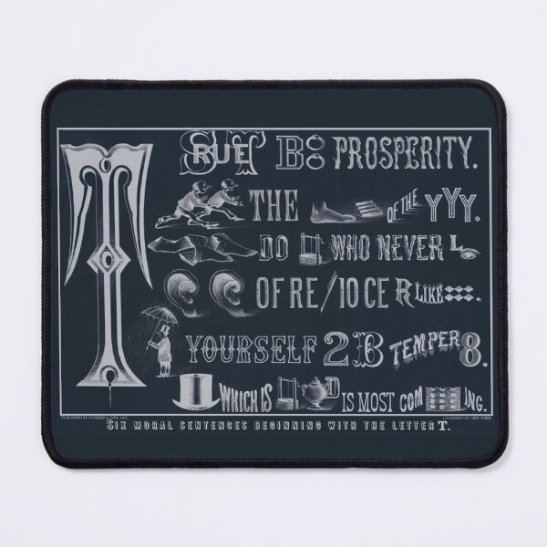 Item preview, Six Moral Sentences Beginning With The Letter T - Vintage Currier & Ives Inverted designed and sold by molamode.