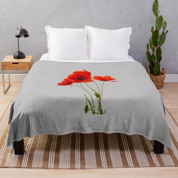 Item preview, Delicate Red Poppies Floral Bouquet designed and sold by taiche.