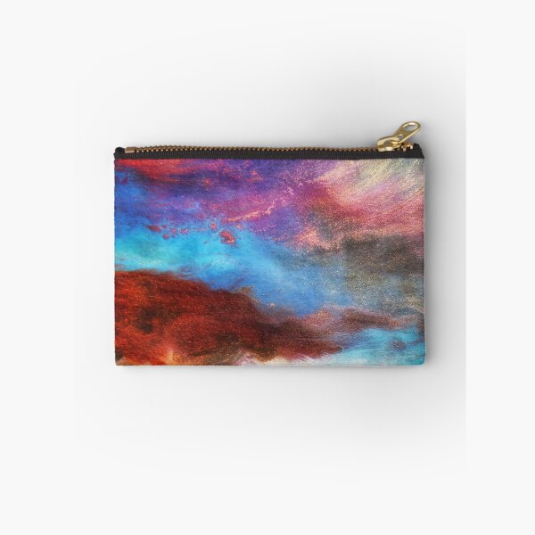 Item preview, Neon Aesthetic Blur Geometric Colorful Pattern Abstract Painting - Blue Gold Brown Yellow White designed and sold by Hassan  Adnan.