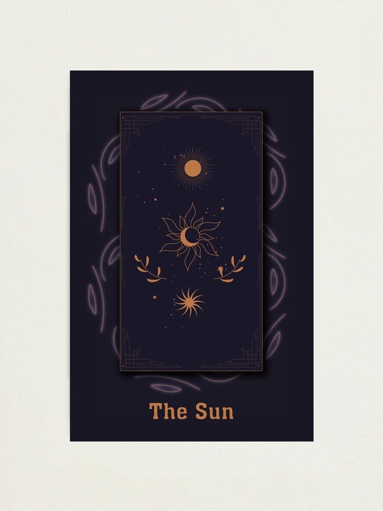 Mystical tarot card sun moon and star. Celestial poster design. Boho vector  illustration. Esoteric decorative element. Witchcraft, occult, spiritual  design Stock Vector