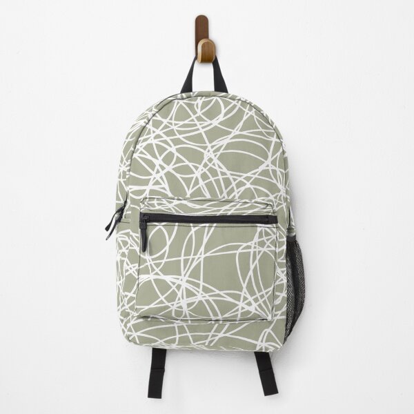 Item preview, Green and White Thick Scribble Mosaic Pattern Coordinates w/ PPG 2022 Color of the Year Olive Sprig PPG1125-4 - Colour Trends - Hue - Shade designed and sold by ColorOfTheYears.