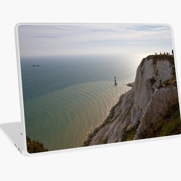 Avro Vulcan XH558 flying along beachy head Laptop Skin