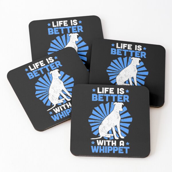 Item preview, Life is better with a Whippet British Greyhound designed and sold by madgrfx.