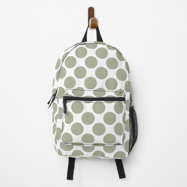 Item preview, Green and White Uniform Large Polka Dot Pattern Coordinates w/ PPG 2022 Color of the Year Olive Sprig PPG1125-4 - Colour Trends - Hue - Shade designed and sold by ColorOfTheYears.