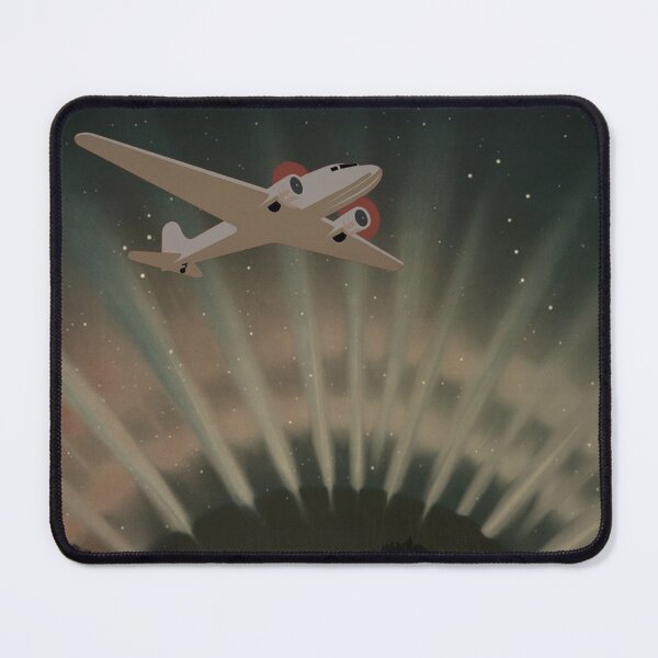 Item preview, Vintage Propeller Plane, Northern Lights And Starry Night Sky, Great Gift For An Astronomer designed and sold by TrulyEpoque.