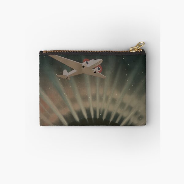 Item preview, Vintage Propeller Plane, Northern Lights  And Starry Night Sky, Great Gift For An Astronomer designed and sold by TrulyEpoque.