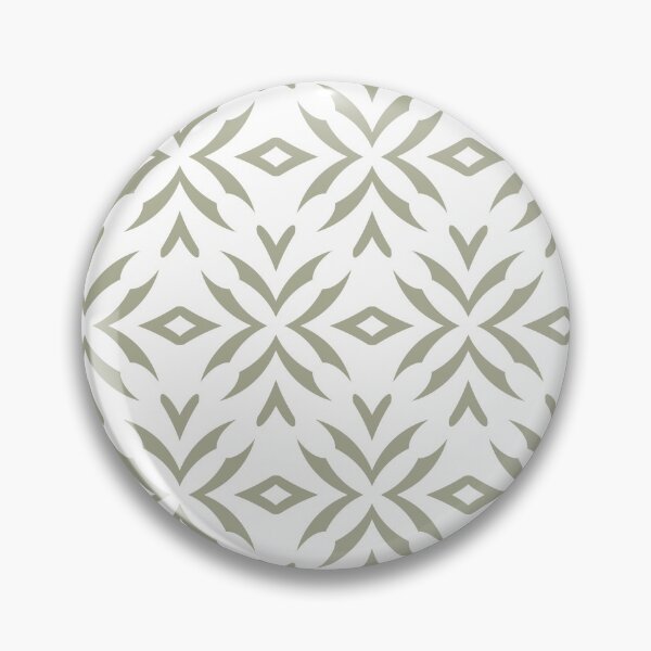 Artikelvorschau, Green and White Abstract Flower Pattern Coordinates w/ PPG 2022 Color of the Year Olive Sprig PPG1125-4 - Colour Trends - Hue - Shade entworfen und verkauft von ColorOfTheYears.