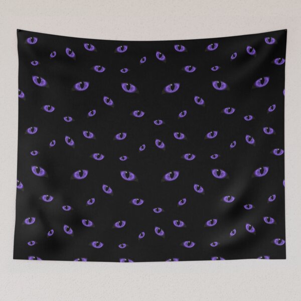 Item preview, Glowing Indigo cat eyes designed and sold by Pear Tree Studio.