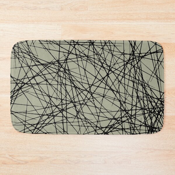 Item preview, Green and Black Abstract Criss Cross Line Pattern Coordinates w/ PPG 2022 Color of the Year Olive Sprig PPG1125-4 - Colour Trends - Hue - Shade designed and sold by ColorOfTheYears.