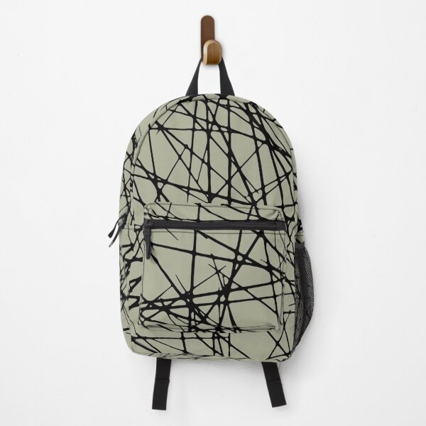 Item preview, Green and Black Abstract Criss Cross Line Pattern Coordinates w/ PPG 2022 Color of the Year Olive Sprig PPG1125-4 - Colour Trends - Hue - Shade designed and sold by ColorOfTheYears.