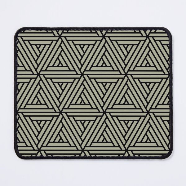 Item preview, Green and Black Geometric Shape Mosaic Pattern 2 Coordinates w/ PPG 2022 Color of the Year Olive Sprig PPG1125-4 - Colour Trends - Hue - Shade designed and sold by ColorOfTheYears.