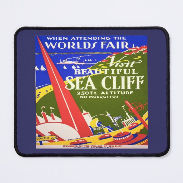 Item preview, Visit Sea Cliff Vintage Poster - Worlds Fair and Sea Cliff Restored Poster designed and sold by molamode.