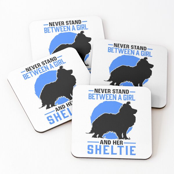 Item preview, Girl with Shetland Sheepdog British Sheltie designed and sold by madgrfx.