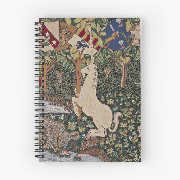 Item preview, Medieval Unicorn Midnight Floral Tapestry designed and sold by Epitome Girl.