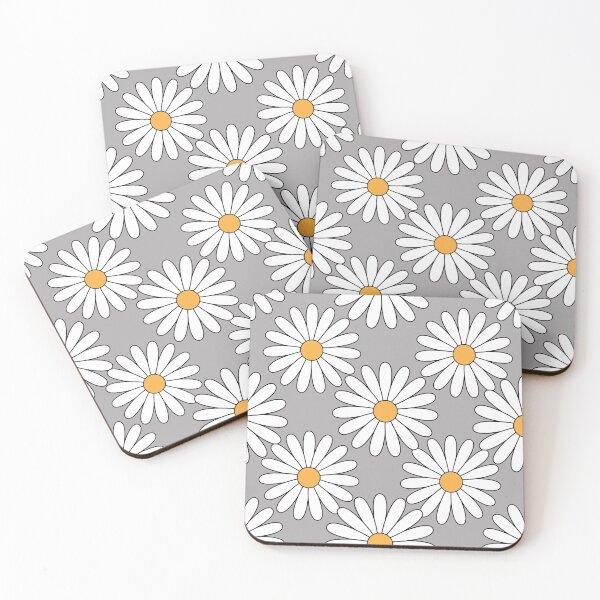 Item preview, White daisy floral pattern designed and sold by FashionN5.