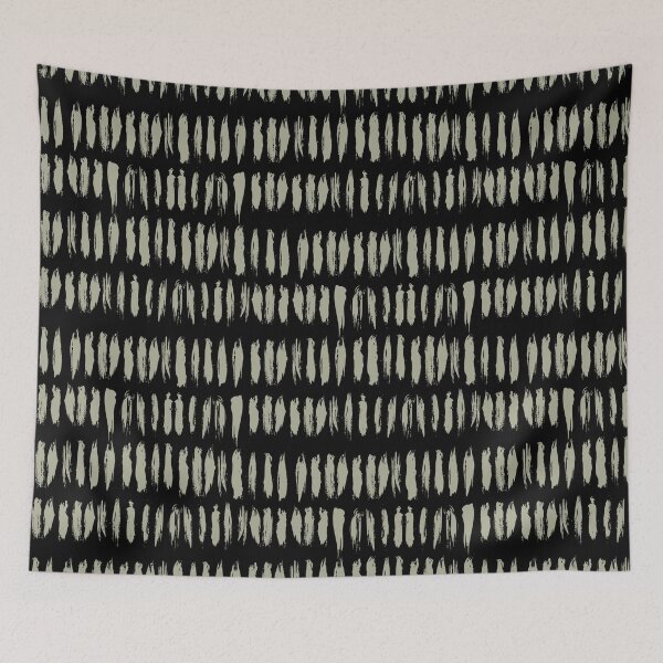 Item preview, Green and Black Vertical Stripe Dash Lines Pattern Coordinates w/ PPG 2022 Color of the Year Olive Sprig PPG1125-4 - Colour Trends - Hue - Shade designed and sold by ColorOfTheYears.