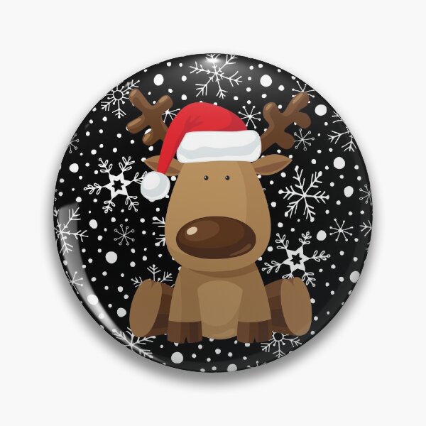 Item preview, Winter Wonderland At North Pole - Adorable Cute Christmas Pattern Santa Moose Holiday Print designed and sold by Vibbin4Life33.