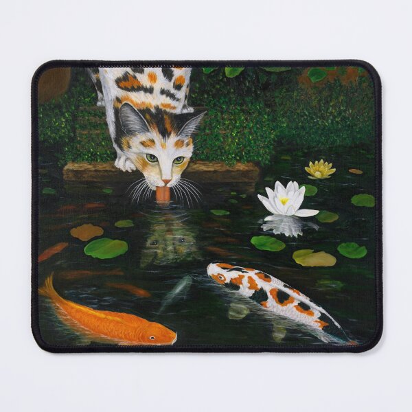 Item preview, Calico Cat and Koi Fish designed and sold by KarenZuk.