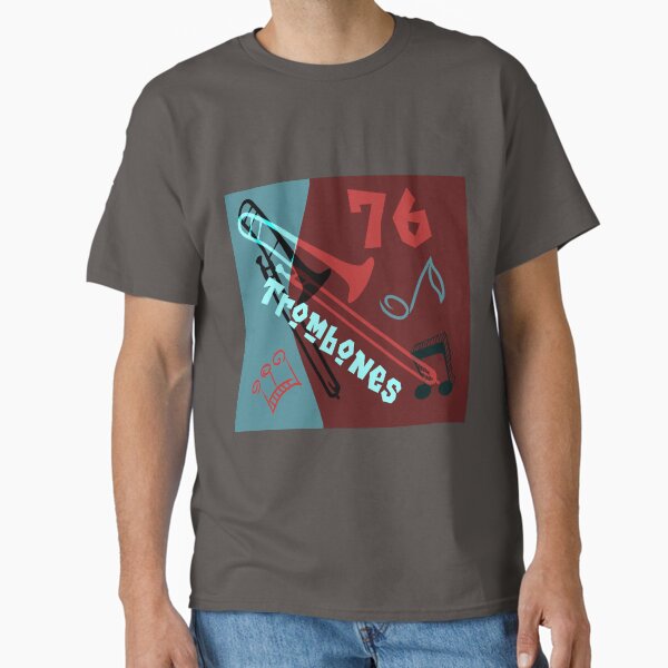 Vista previa del artículo con la obra «76 trombones», diseñado y vendido por PlanetLucky.