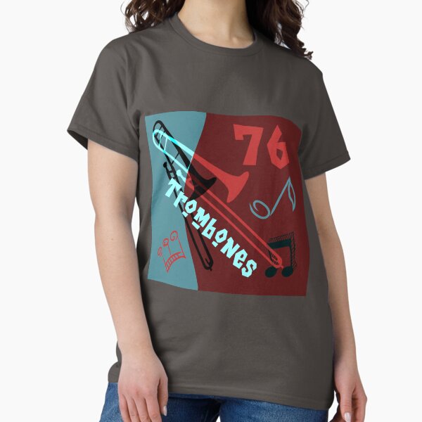 Vista previa del artículo con la obra «76 trombones», diseñado y vendido por PlanetLucky.