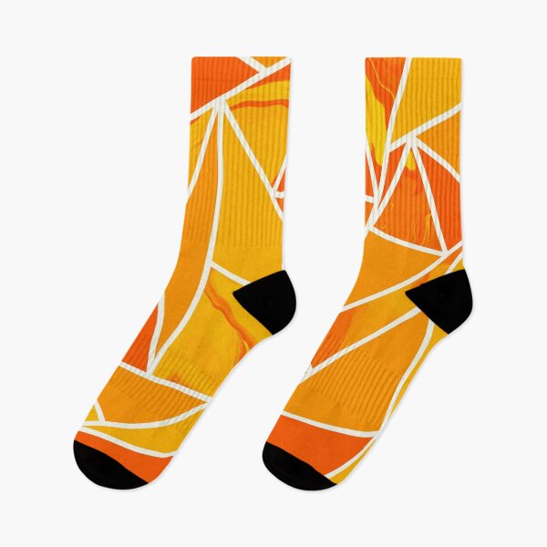 Item preview, Marble Colour Block Pattern in Orange and Yellow designed and sold by forfun-art.