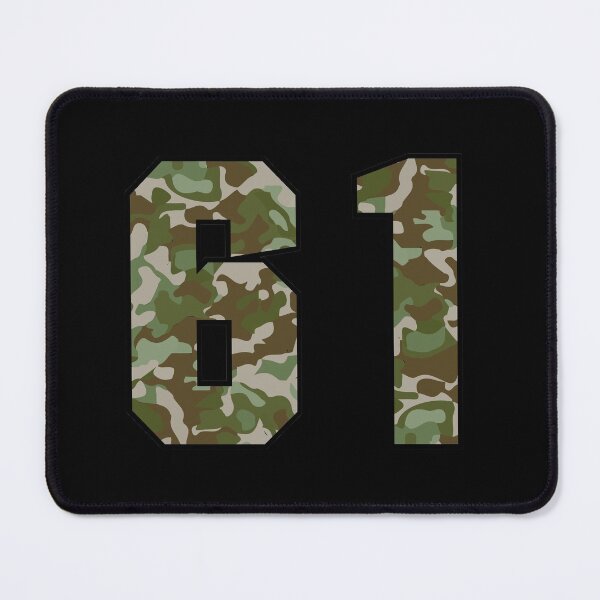 Item preview, Army Camo Number Sixty-one Veteran Lucky Number 61 designed and sold by Urosek.