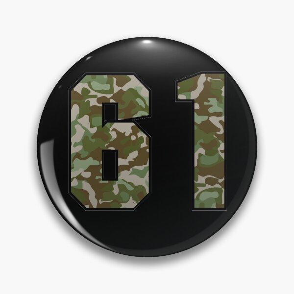 Item preview, Army Camo Number Sixty-one Veteran Lucky Number 61 designed and sold by Urosek.