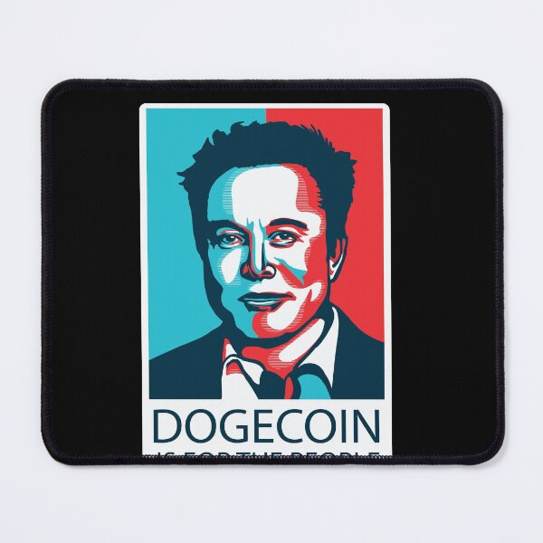 Item preview, Dogecoin if for the people Elon Musk Meme Quote designed and sold by Kribis.