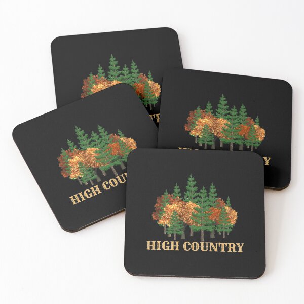 Item preview, High Country Fall Forest-Orange on Black designed and sold by HighCountry2021.
