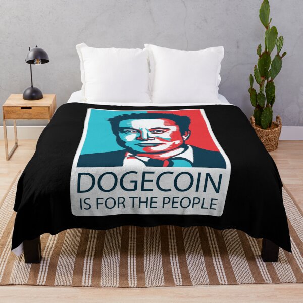Item preview, Dogecoin if for the people Elon Musk Meme Quote designed and sold by Kribis.