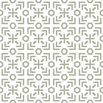Imagen de la obra Green and White Minimal Art Deco Abstract Pattern Coordinates w/ PPG 2022 Color of the Year Olive Sprig PPG1125-4 - Colour Trends - Hue - Shade de ColorOfTheYears
