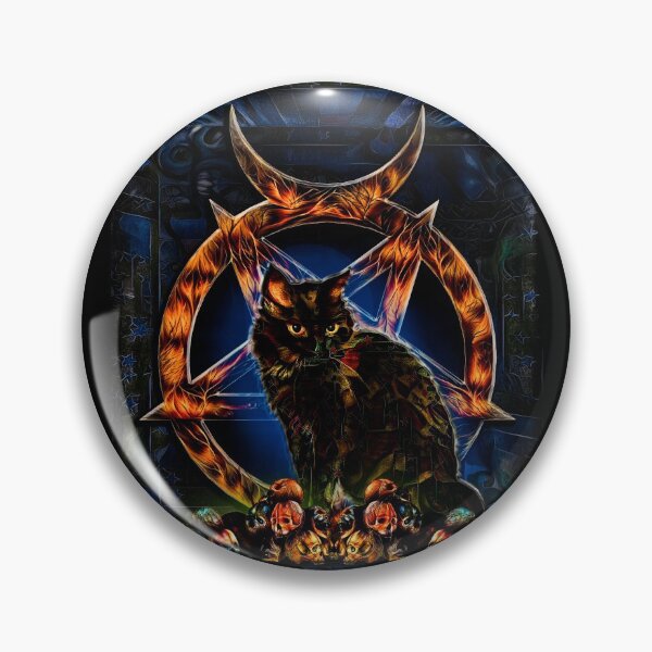 Item preview, Satan Kitty | Hail Satan | Horror Kitty | Demon Kitty | TM11 designed and sold by triciakitty.