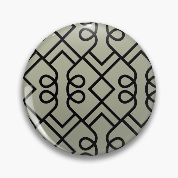Artikelvorschau, Green and Black Minimal Diamond Loop Pattern Coordinates w/ PPG 2022 Color of the Year Olive Sprig PPG1125-4 - Colour Trends - Hue - Shade entworfen und verkauft von ColorOfTheYears.