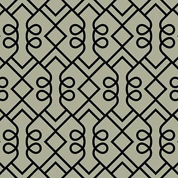 Imagen de la obra Green and Black Minimal Diamond Loop Pattern Coordinates w/ PPG 2022 Color of the Year Olive Sprig PPG1125-4 - Colour Trends - Hue - Shade de ColorOfTheYears