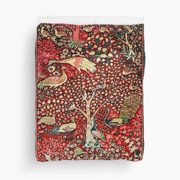 Artikel-Vorschau von Antiker Perserteppich, Vogel, Baum, Blumen, ca. 1600 Druck, designt und verkauft von Vicky Brago-Mitchell®.