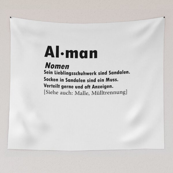 Item preview, Alman Definiton Funny Gift Idea Definiton designed and sold by Alia König.