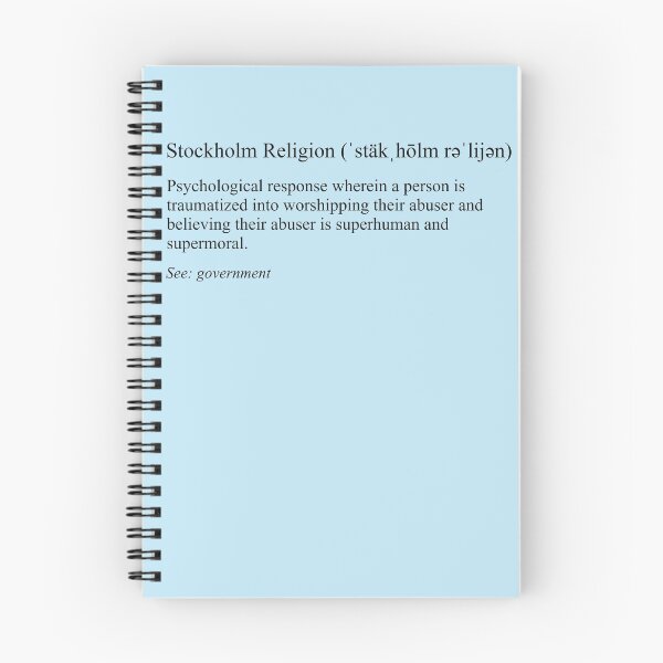 Item preview, Stockholm Religion definition (light) designed and sold by AmericanExtremist.