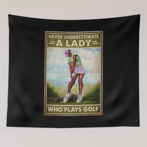 Item preview, Never Underestimate A Lady Who Play Golf - Lady Plays Golf - Woman Play Golf designed and sold by WoleArt.