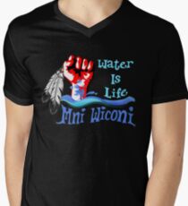 Water Is Life - Stand With Standing Rock Men's V-Neck T-Shirt
